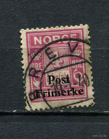Норвегия - 1929 - Надпечатка Post Frimerke на 4 О - [Mi.142] - 1 марка. Гашеная.  (Лот 21BP)