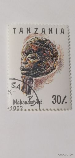 Танзания 1992. Резка по дереву. Фигуры. Искусство.