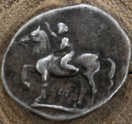 Греция Калабрия, Тарент, 272-235 годы до Р.Х., Дидрахма.(Дельфин)