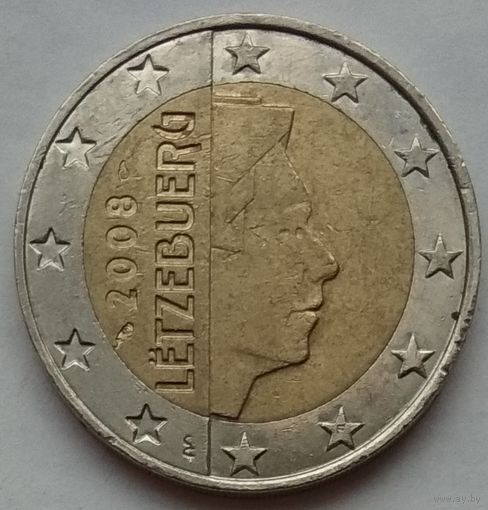 Люксембург 2 евро 2008 г.
