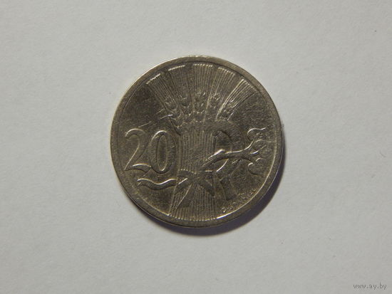 Чехословакия 20 геллеров 1921г