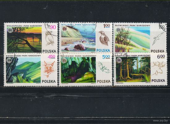 Польша ПНР 1976 Национальные парки Полная #2445-50