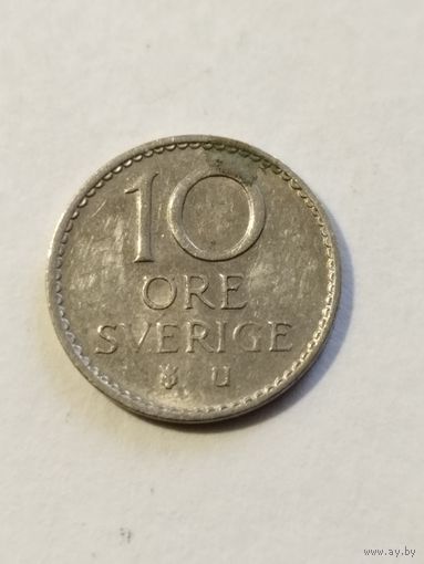 Швеция 10 оре 1969