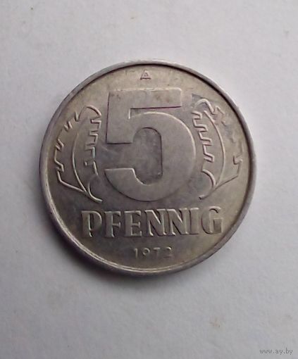 ГДР 5 пфеннигов 1972 г