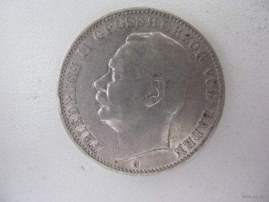 3 марки 1909 Баден