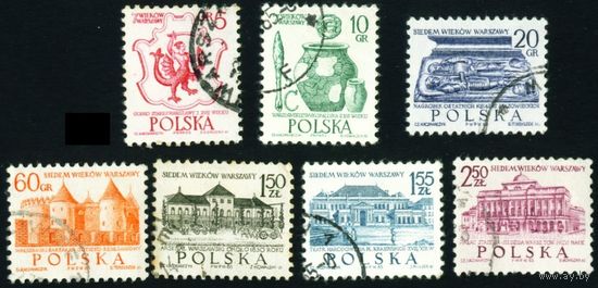 700-летие Варшавы. Стандартный выпуск Польша 1965 год 7 марок