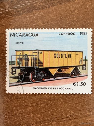 Никарагуа 1983. Вагон для железной руды. Марка из серии