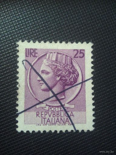 Италия. Стандарт. 1953г. гашеная