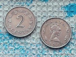 Мальта 2 цента 1972 года. Новогодняя ликвидация!
