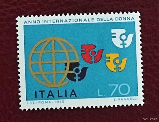 Италия: 1м/с интернациональный год женщин 1975г