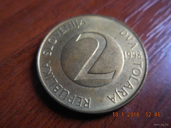2 толара, Словения, 1998 г.