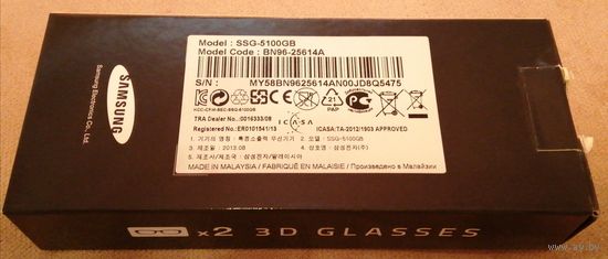 3D очки Samsung 2шт.