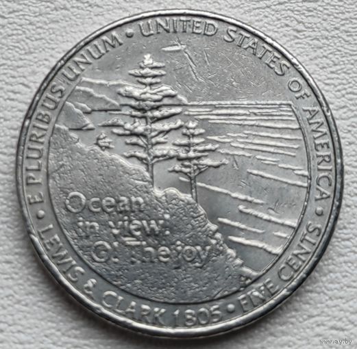 США 5 центов 2005 Р, Океан на горизонте.