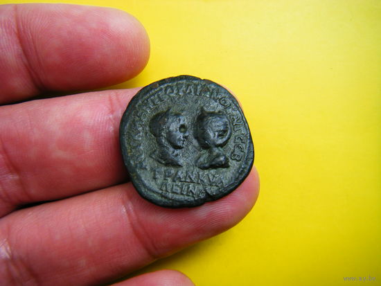 Гордиан 3й и Транквиллина 241 г. н. э. Монета выпущена в день бракосочетания.РЕДКАЯ RR!!!