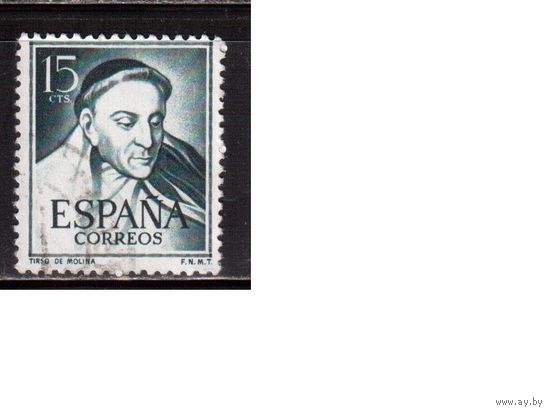 Испания-1953 (Мих.1018)  гаш.,  Личности, (одиночка)