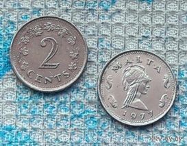Мальта 2 цента 1977 года. Новогодняя ликвидация!
