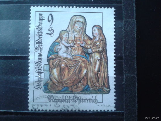 Австрия 1999 Скульптура св. Анны и св. Георгия 16 век Михель-1,8 евро гаш