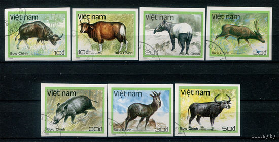 Вьетнам - 1988г. - животные - 7 марок - полная серия, гашёные [Mi 1981-1987]. Без МЦ!