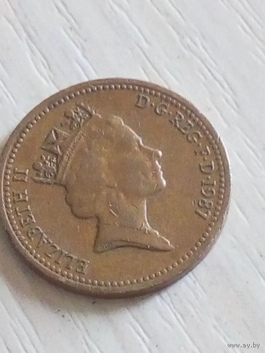 Великобритания 1 пенни 1987г.