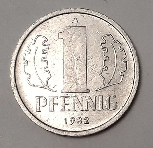 Германия - ГДР 1 пфенниг, 1982 (3-6-82)