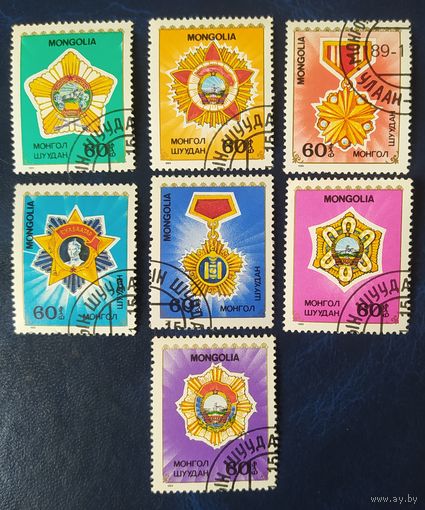 Монголия 1989 ордена и медали.