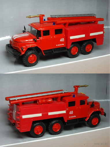 Модель автомобиля ЗиЛ-131 пожарный 1:43 Сделано в России