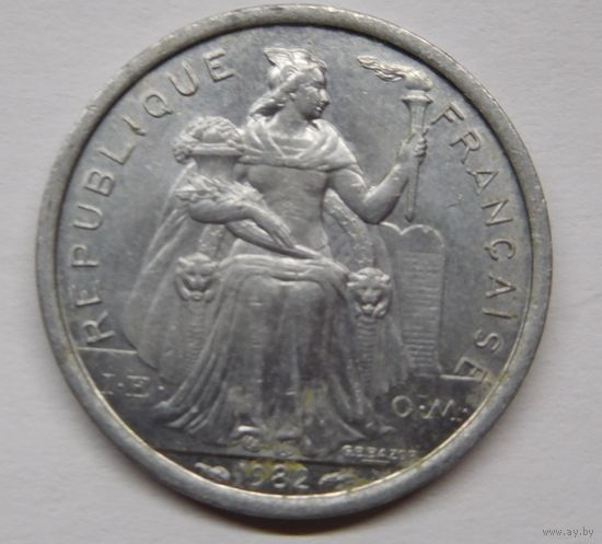 Новая Каледония 1 франк 1982 г