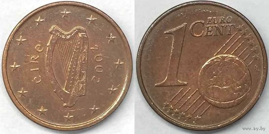 1 евроцент Ирландия 2002г