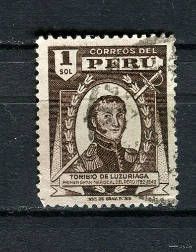 Перу - 1951 - Торибио де Лусурьяга 1S - [Mi.495] - 1 марка. Гашеная.  (Лот 47CA)