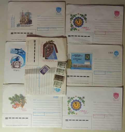 Чистые конверты и марки СССР