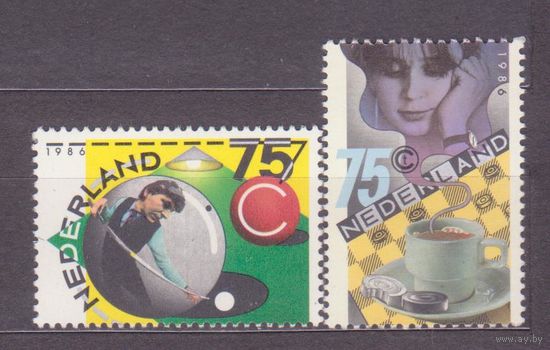 Нидерланды 1986 Спорт, шашки, биллиард  **//1