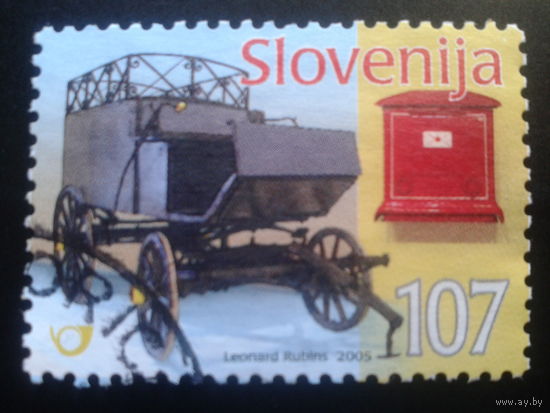 Словения 2005 почтовая телега