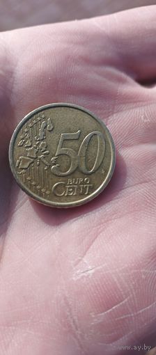 50 евроцентов 2002г