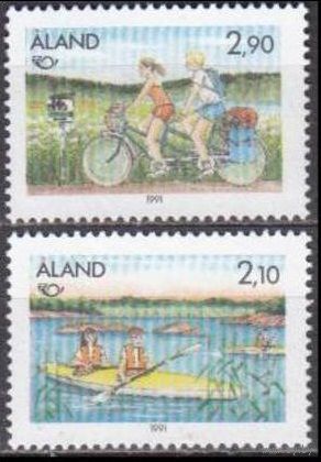 1991 Аланд 51-52 Лодки/Велосипед 2,50 евро