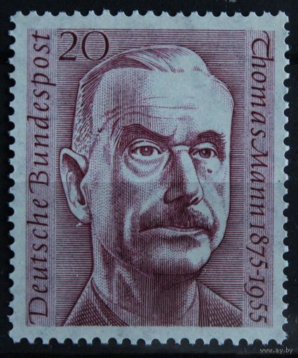 Первая годовщина смерти Томаса Манна, Германия, 1956 год, 1 марка