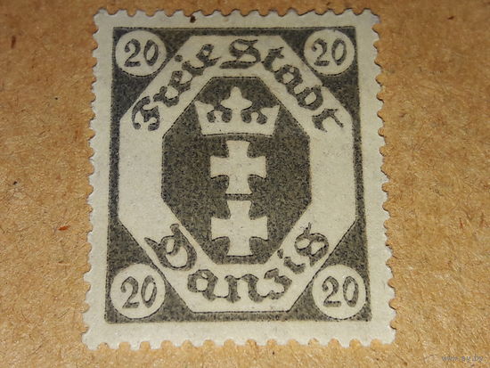 Германия Данциг 1921, 1922, 1923 Стандарты Герб Чистая марка