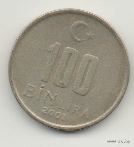 ТУРЕЦКАЯ РЕСПУБЛИКА  100000 ЛИР  2002