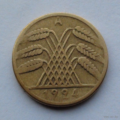 Германия - Веймарская республика 10 рентенфеннигов. 1924. A