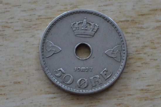 Норвегия 50 эре 1927