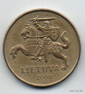 ЛИТОВСКАЯ РЕСПУБЛИКА. 50 ЦЕНТОВ 2000 г. ПАГОНЯ