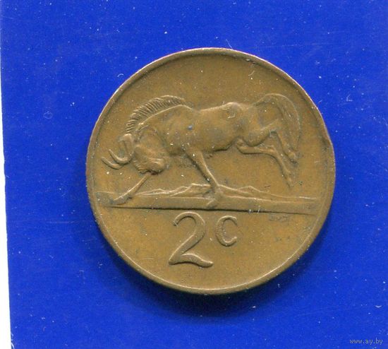 ЮАР Южная Африка 2 цента 1970