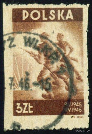 Первая годовщина окончания Второй мировой войны Польша 1946 год серия из 1 марки