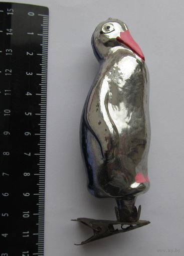 Все лоты с рубля.Елочная игрушка Пингвин,прищепка,50-е г.г. СССР