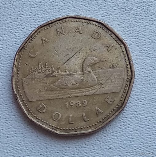 Канада 1 доллар, 1989 5-11-9