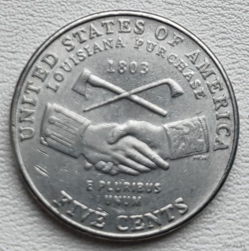 США 5 центов 2004 Р, Покупка Луизианы.