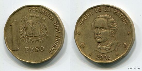 Доминиканская Республика. 1 песо (2002)