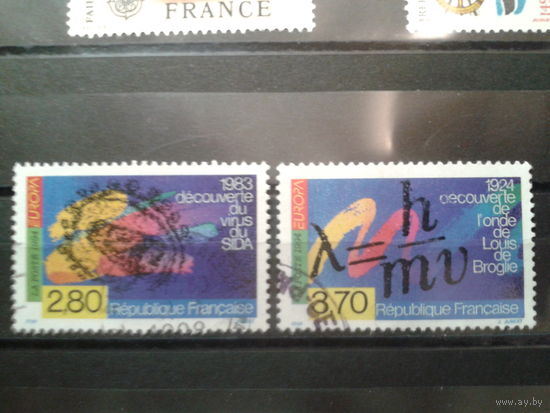 Франция 1994 Европа, французы-Нобелевские лауреаты Михель-2,5 евро гаш. полная серия