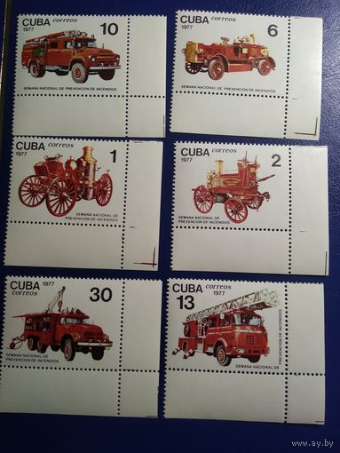 Куба 1977г. Пажарные машины.