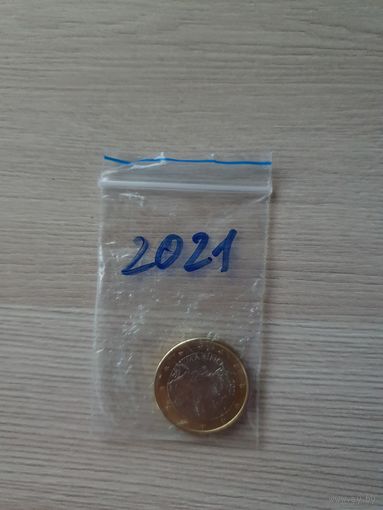 1 евро Сан Марино 2021 UNC