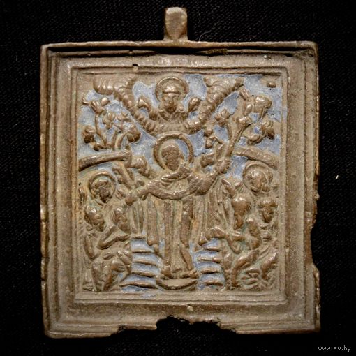 Бронзовая икона Всех Скорбящих Радость. 19-й век